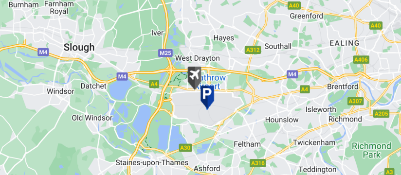 APH Meet & Greet, Heathrow Airport map