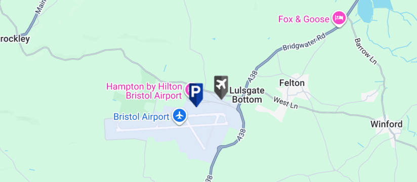 Bristol Airport Meet & Greet, Bristol Airport map