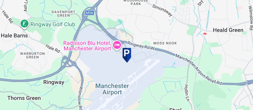 Meet & Greet Terminal 2 - P1, Manchester Airport map