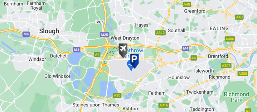 Park Giant Meet & Greet Parking, Heathrow Airport map