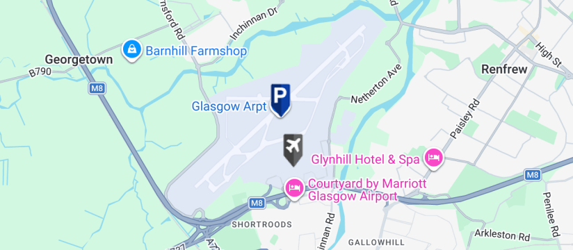 Scot Park Meet & Greet, Glasgow International Airport map