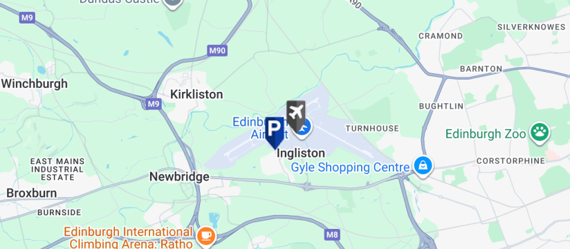 Secure Airparks Electric Bay, Edinburgh Airport map