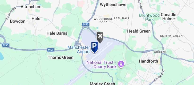 VIP Meet & Greet, Manchester Airport map